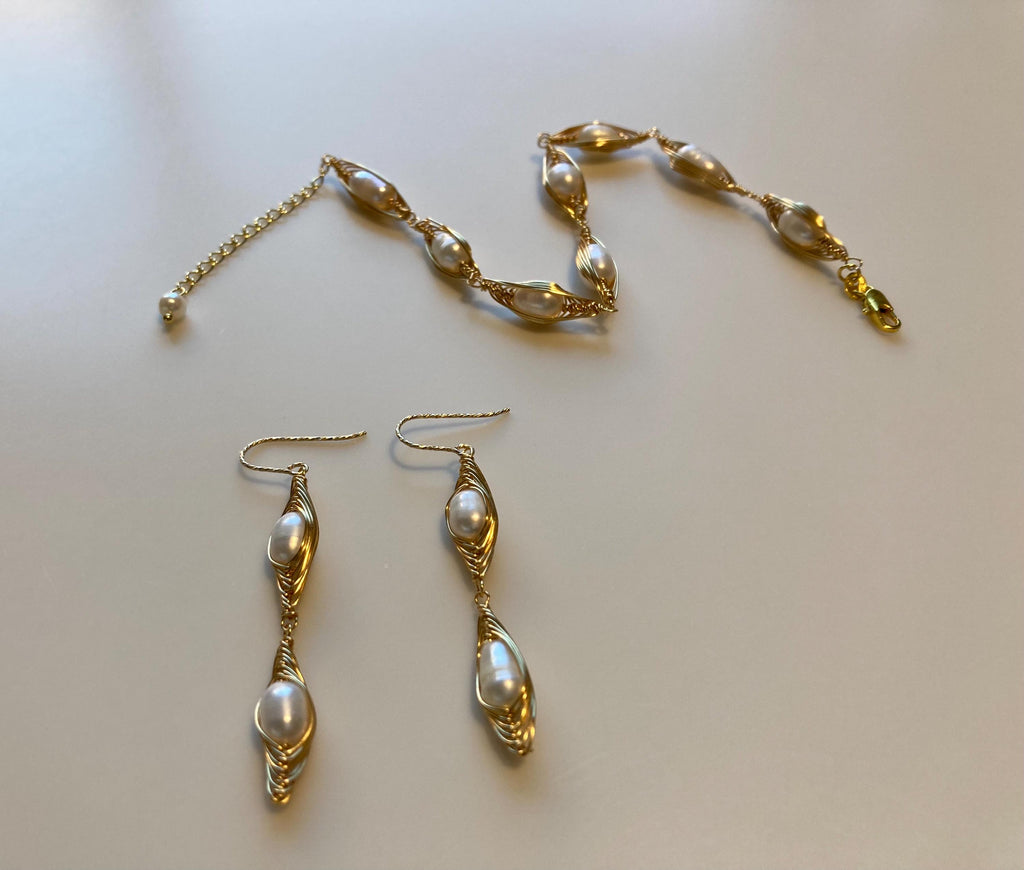 SIGNATURE Gallery TriBar Drop Pearl Earrings